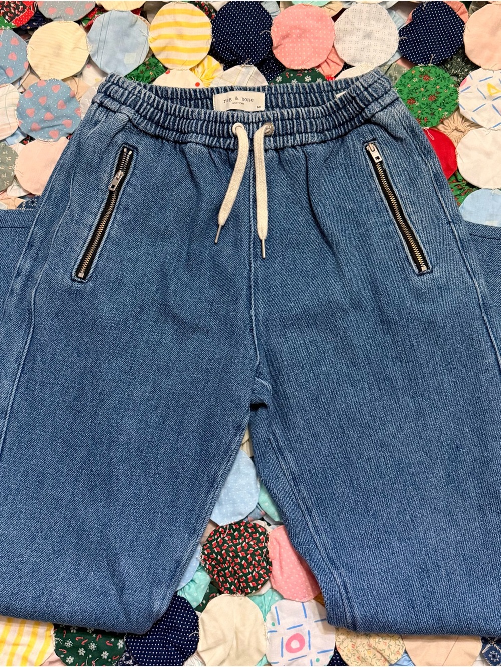 Rag & Bone Blue Denim Jogger Jeans